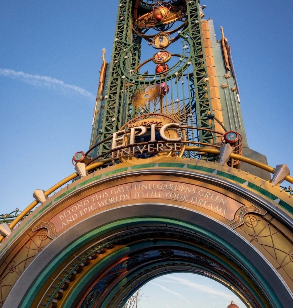 Portal de entrada do Universal Epic Universe